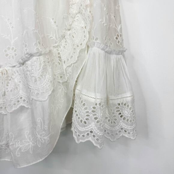 NWT LOVESHACKFANCY Olani Dress Ivory cottagecore sundress coquette 3064 - Picture 6 of 12